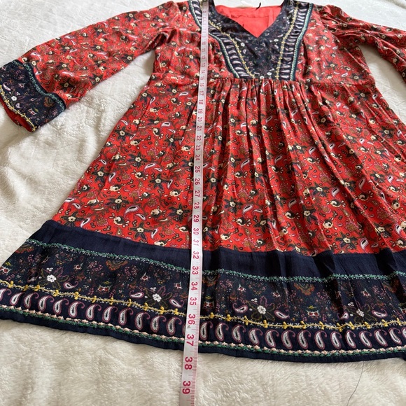 Anthropologie Akemi + Kin Rosalind Embroidered Dress Boho Festival Size Medium - Picture 13 of 13